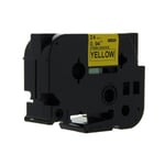 Brother TZe-S651 - 8m zwart op geel / gelamineerd tape / sterk klevend / 18mm (huismerk)