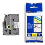 Brother TZe-151 - 8m zwart op transparant /gelamineerd tape / 24mm (origineel)