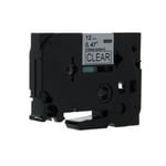 Brother TZe-S131 - 8m zwart op transparant / gelamineerd tape / sterk klevend / 12mm (huismerk)