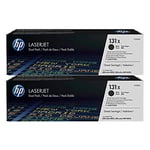 HP 131X (CF210XD) toner cartridge zwart hoge capaciteit 2 stuks (origineel)