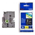 Brother TZe-325 - 8m wit op zwart / gelamineerd tape / 9mm (origineel)
