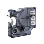 DYMO S0718280 / 18053 IND Rhino tape krimpkous zwart op wit 9mm (huismerk)