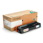 Ricoh 407717 toner cartridge cyaan hoge capaciteit (origineel)