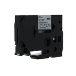 Brother TZe-S121 - 8m zwart op transparant / gelamineerd tape / sterk klevend / 9 mm (huismerk)