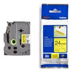 Brother TZe-S651 - 8m zwart op geel / gelamineerd tape / sterk klevend / 18mm (origineel)