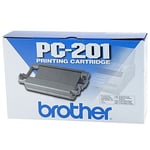 Brother PC-201 printcassette met donorrol zwart (origineel)