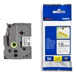 Brother TZe-S141 - 8m zwart op transparant / gelamineerd tape/ extra klevend / 18mm (origineel)