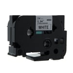 Brother TZe-S251 - 8m zwart op wit / gelamineerd tape / sterk klevend / 24mm (huismerk)