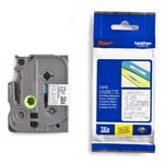 Brother TZe-135 - 8m wit op transparant /gelamineerd tape / 12mm (origineel)