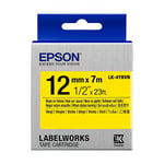 Epson LK-4YBVN tape zwart op geel 12 mm (origineel)