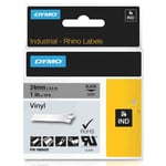 DYMO 1805425 IND Rhino tape vinyl zwart op grijs 24mm (origineel)