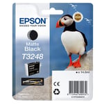 Epson T3248 inktcartridge mat zwart (origineel)
