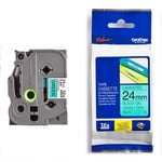 Brother TZe-751 - 8m zwart op groen / gelamineerd tape / 24mm (origineel)