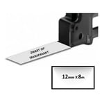 Brother TZe-131 - 8m zwart op transparant / gelamineerd tape / 12mm (huismerk)