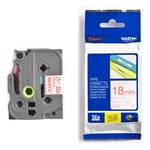 Brother TZe-242 - 8m rood op wit / gelamineerd tape / 18mm (origineel)