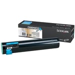 Lexmark C930H2CG toner cartridge cyaan hoge capaciteit (origineel)