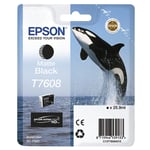 Epson T7608 inkt cartridge mat zwart (origineel)