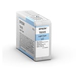Epson T8505 inkt cartridge licht cyaan (origineel)