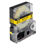 Epson LC-2YBP9 - 9m zwart op pastel geel / gelamineerd tape / 6mm (origineel)