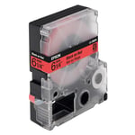 Epson LC-2RBP9 - 9m zwart op pastel rood / gelamineerd tape / 6mm (origineel)