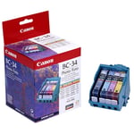 Canon BCI-34E fotoprintkop incl. 4 cartridges foto zwart en kleur (origineel)