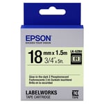 Epson LK-5ZBU glow in the dark tape zwart op neon 18mm (origineel)