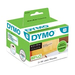 DYMO 99013 - brede transparante adres etiketten / 1x260 stuks / zelfklevend / 89x36mm (origineel)