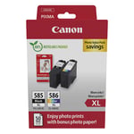 Canon PG-585XL / CL-586XL photo value bundel (origineel)