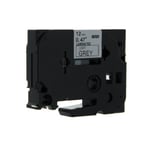 Brother TZe-MQL35 - 5m wit op lichtgrijs / mat gelamineerd tape / 12mm (huismerk)