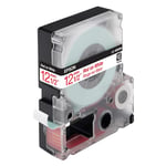 Epson LC-4WRN9 - 9m rood op wit / gelamineerd tape / 12mm (origineel)