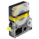 Epson LC-4YBP9 - 9m zwart op pastel geel / gelamineerd tape / 12mm (origineel)