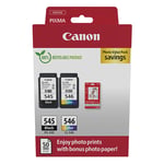 Canon PG-545/CL-546 photo value bundel (origineel)