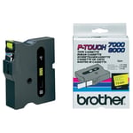 Brother TX-641 - 15m zwart op geel / gelamineerd tape / 24mm (origineel)