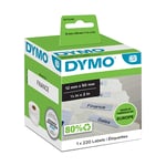 DYMO 99017 - hangmap etiketten / 1x220 stuks / zelfklevend / 50x12mm (origineel)