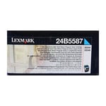Lexmark 24B5587 toner cartridge cyaan (origineel)