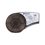 Brady M21-375-430-WT-CL tape polyester | wit op transparant | 9,5mm x 6,40m