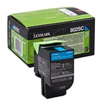 Lexmark 80C2SC0 toner cartridge cyaan nr. 802SC (origineel)