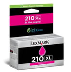 Lexmark 14L0176E inkt cartridge magenta hoge capaciteit nr. 210XL (origineel)