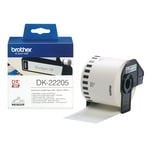 Brother DK-22205 continue papiertape / 62mm x 30.48m (origineel)