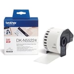 Brother DK-N55224 niet klevende papiertape wit / 54mm x 30.48m (origineel)