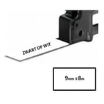 Brother TZe-221 - 8m zwart op wit / gelamineerd tape / 9mm (huismerk)