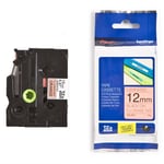 Brother TZe-B31 - 5m zwart op fluorescerend oranje / gelamineerd tape / 12mm (origineel)