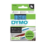 DYMO 45806 - 7m zwart op blauw / zelfklevend tape / D1 / 19mm (origineel)