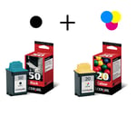 Lexmark 17G0050 / 15M0120 serie ( 50 BK / 20 C ) origineel