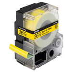 Epson LC-7YBP9 - 9m zwart op pastel geel / gelamineerd tape / 36mm (origineel)