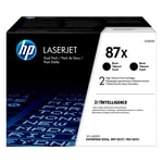 HP 87X (CF287XD) toner cartridge zwart hoge capaciteit 2 stuks (origineel)