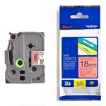 Brother TZe-441 - 8m zwart op rood / gelamineerd tape / 18mm (origineel)