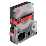 Epson LC-3RBP9 - 9m zwart op pastel rood / gelamineerd tape / 9mm (origineel)