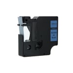 DYMO 45016 - 7m zwart op blauw / zelfklevend tape / D1 / 12mm (huismerk)