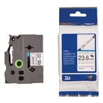 Brother HSe-251 krimpkous tape zwart op wit 24mm x 1,5m (origineel)